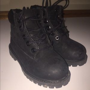 Toddler black timberlands
